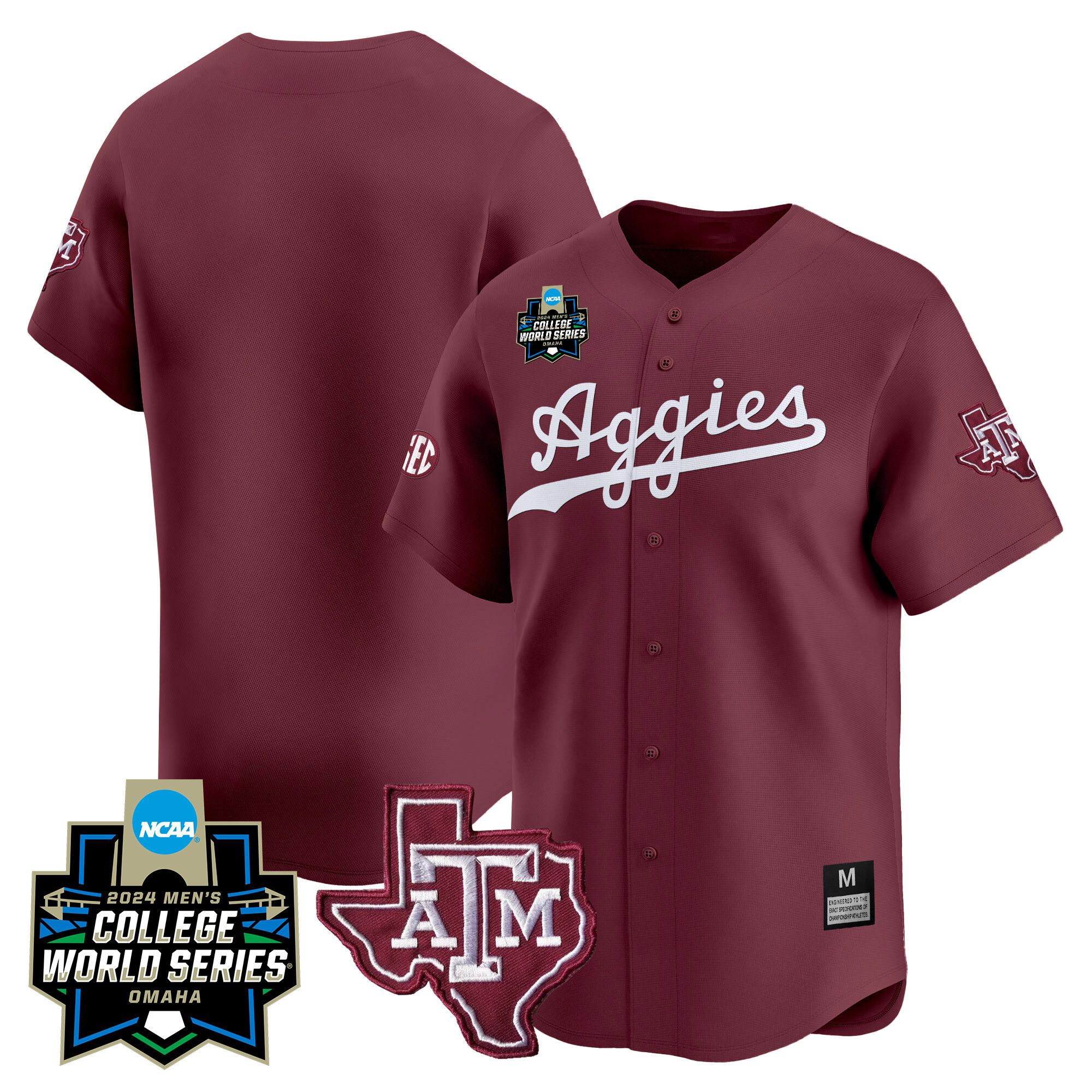 Men Texas A&M Aggies Blank Red 2024 College World Series Vapor Premier Limited NCAA Jersey->indianapolis colts->NFL Jersey